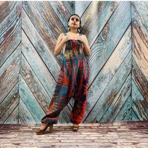 Tie Dye Jumper Harem Pants Romper jumpsuit NWT